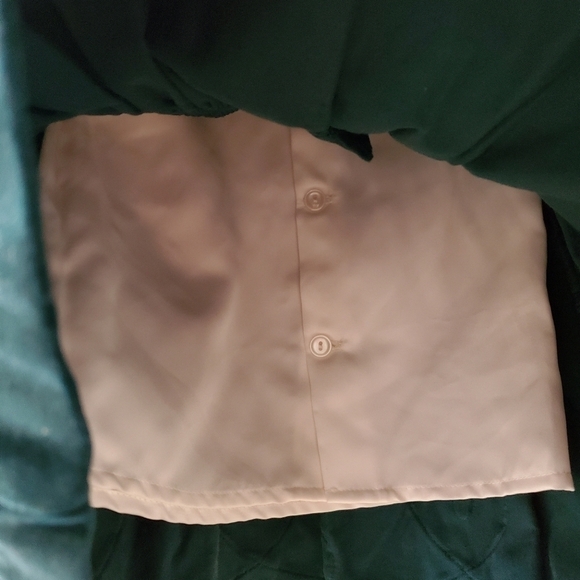 Vintage green velvet jumper dress with blouse 18M - Picture 5 of 7